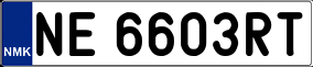 Trailer License Plate